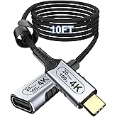 BAWIOFIAU USB C Extension Cable 10ft/3M, 100W Charging/USB c 3.2 Extension Cable, high Speed 20gbps Data Transfer/4K Video USBC 3.2 Type C Extender Cord, usbc Female to usbc Male