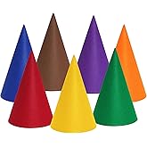 Bantoye 7 Packs Halloween Gnome Hats Felt Dwarf Hats for Unisex Adults Teens Elf Hat for Halloween Christmas Costume Supplies