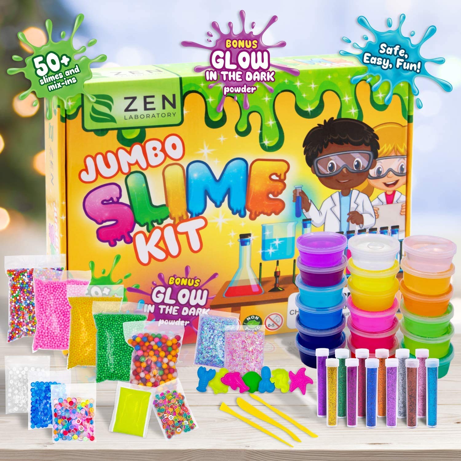 Ultimate Slime Kit for Girls 10-12 | Perfect Toys for Girls 7-12 Years Old | Complete DIY Slime Making Kit for Kids and Boys | Christmas Party Favors