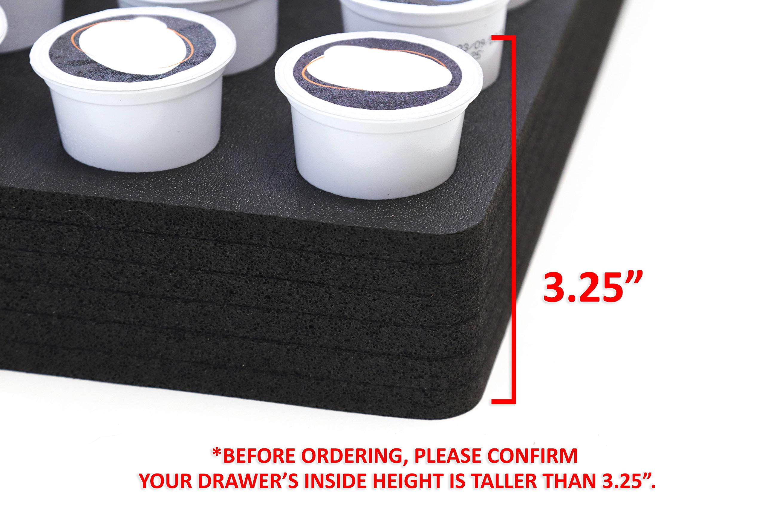 Polar Whale Coffee Pod Storage Organizer Tray Drawer Insert For