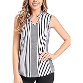 SECOOD Sleeveless Golf Polo Shirts for Women V Neck Tennis Tank Top Lightweight Quick Dry