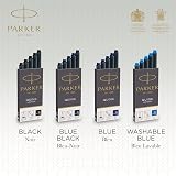 Parker Fountain Pen Ink Refill Cartridges Long Black QUINK Ink 10 Count view 7