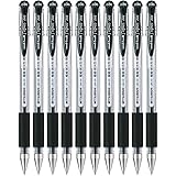 Uni-ball Signo Gel Ink Pen, Black, 0.38mm, Pack of 10