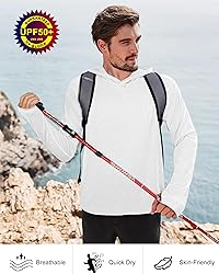 Roadbox Mens UPF 50+ Fishing Shirts, Long Sleeve UV