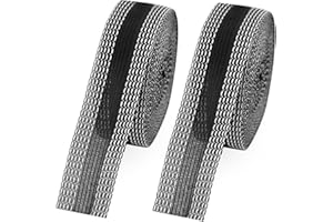 SINSETU Iron-on Instant Hem Tape 2 Rolls 5.5 Yard, Permanent No Sew Hemming Tape, Trousers Edge Modified Strips, Washable Hem Adhesive Tape, Fabric Fuse Tape for Sewing (Black)