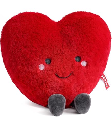 Amazon.com: Jellycat Bashful Red Love Heart Bunny Stuffed Animal