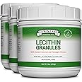 Lecithin Granules Supplement | Natural Soy Lecithin Powder is an Excellent Source of Phosphatidyl Choline | Lactation Support, Immune Function & Support Brain Health, 16 oz