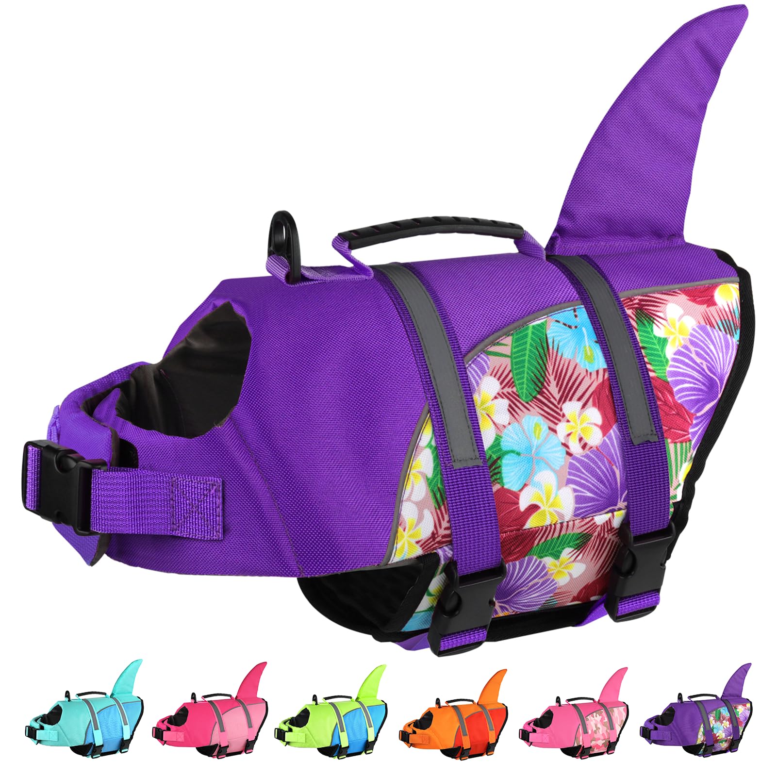 Doglay Dog Life Jacket Shark