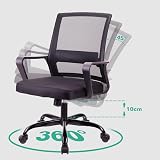 T-THREE Adjustable Ergonomic Office Chair Mesh Back Lumbar Support Black view 9