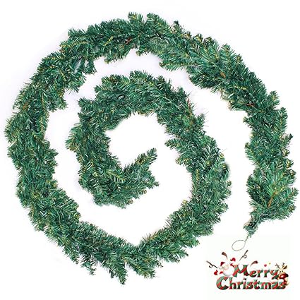 Littlegrass 9ft 2 7m Christmas Garlands Decorations Artificial