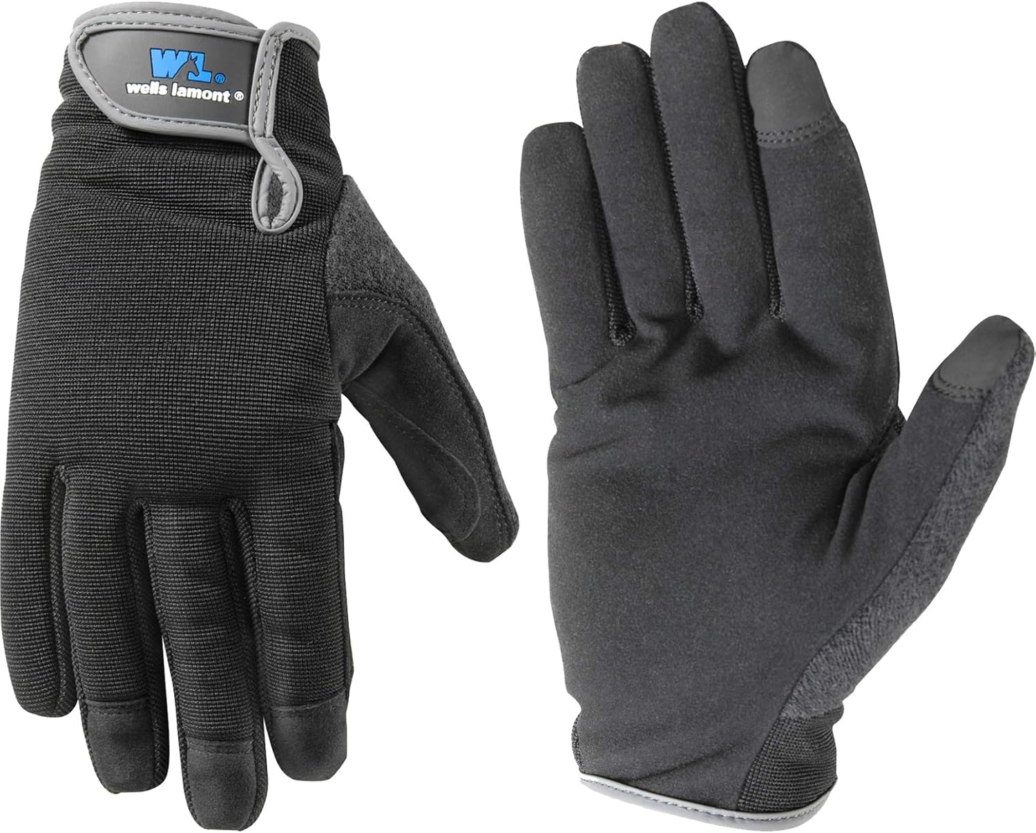 Wells Lamont Synthetic Leather Work Gloves, High Dexterity, Extra Large (7700XL) , Black