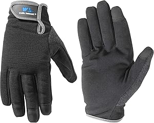 Wells Lamont Synthetic Leather Work Gloves, High Dexterity, Extra Large (7700XL) , Black