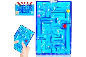 KYKAKE Sensory Maze Fidget, Marble Maze Gel Filled Squishy Toy for Kids and Adults - Autism Stress Anxiety Relief With Filled Goo for Calming - Classroom Easter Basket Stuffers