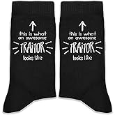 XZMBQ This Is What an Awesome Traitor Looks Like Socks – Funny Farewell Gifts for Coworker, Hilarious Farewell, Birthday, Christmas, or New Job Gift.(209)