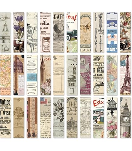 Amazon.com : Vintage Style Bookmarks for Women Men, 30PCS (Retro