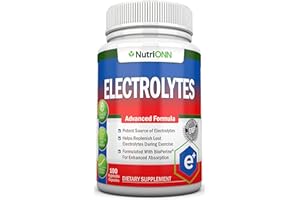 NUTRIONN Electrolytes - 100 Natural Electrolyte Replacement Capsules - Premium Keto Friendly Pills - No Sugar - Great for Hydration, Renewal & Revitalizing - Trace Minerals Potassium, Magnesium, Sodium Salts