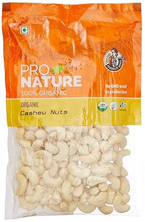 Pro Nature 100% Organic Cashew Nuts, 250g