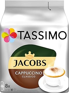 Tassimo Kapseln Jacobs Cappuccino Classico, 40 Kaffeekapseln, 5er Pack, 5 x 8 Getränke