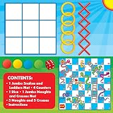abeec Jumbo 2 in 1 Outdoor Games Snakes and Ladders Noughts & Crosses view 2