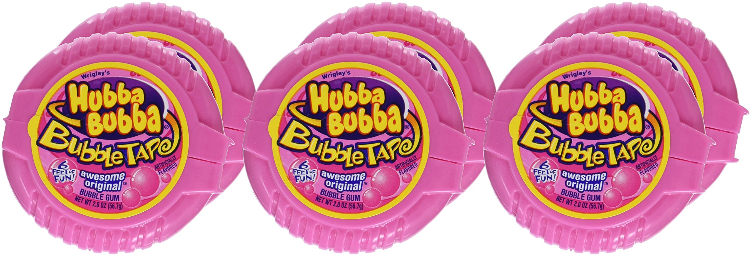 Hubba Bubba Awesome Original Bubble Gum Tape, 2 Ounce (Pack of 6) Buy