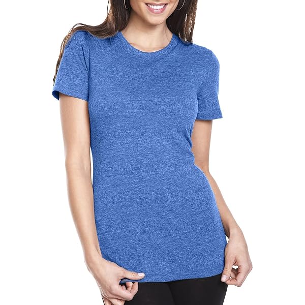 Next Level Ladies' Triblend Crew Neck T-Shirt - Premium Heather Fabric, Super Soft Everyday Tee - View #3
