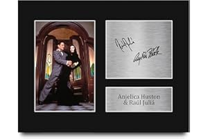 HWC Trading Anjelica Huston & Raul Julia Addams Family Morticia, Gomez Gifts Printed Signed Autograph Picture for Movie Memor