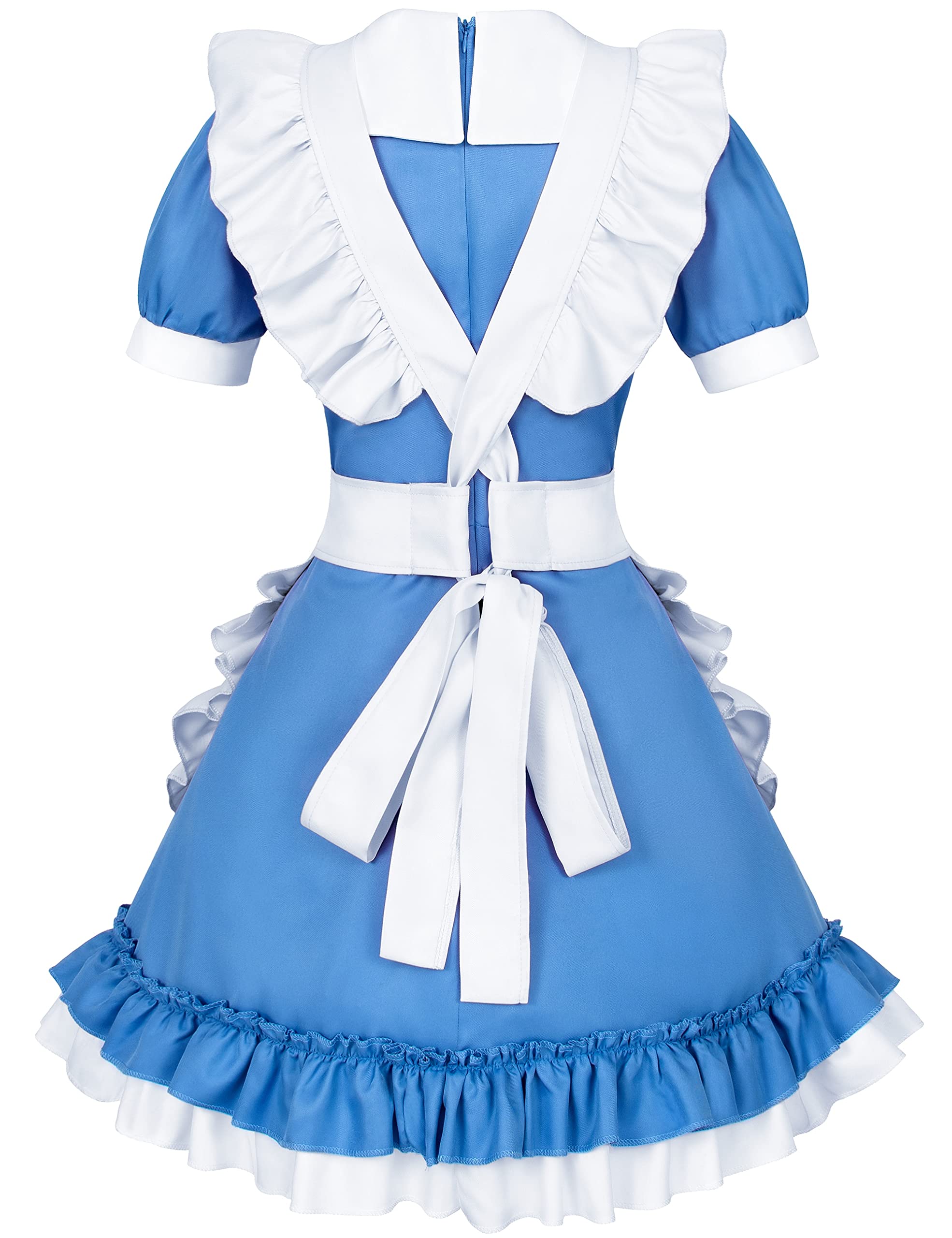 Mua Adjustable Retro Ruffle Maid Costume Apron Pockets With French ...