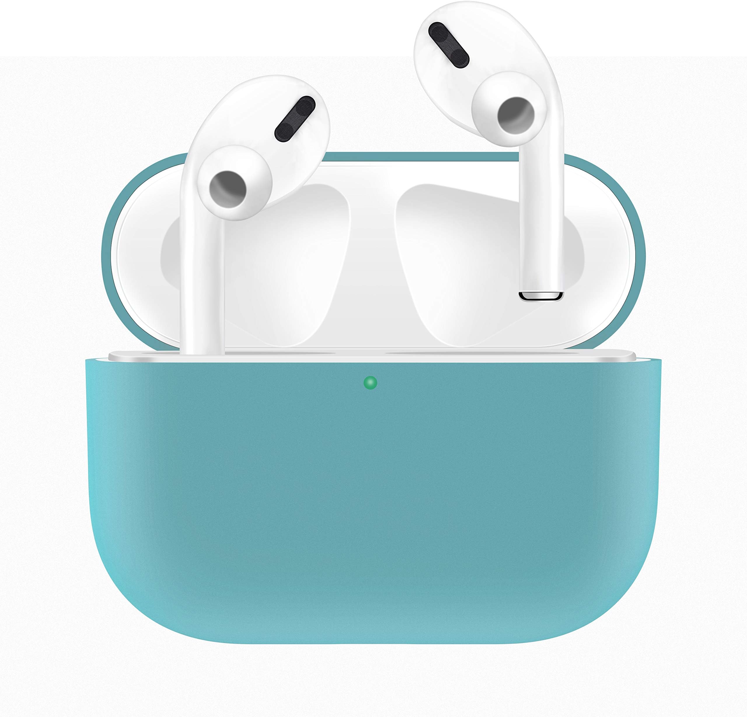 PMAX Protective Case Compatible with Airpods Pro/Airpods 3 Case,Soft Silicone Shockproof Anti-Shock Case for Airpods Pro (Aqua)