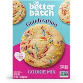 My Better Batch, Celebration Sprinkle Cookie Mix, Simple Cookie Recipe, Makes 16 Large Cookies, Non-GMO, Kosher, Women-Owned, 16oz (Pack of 1)
