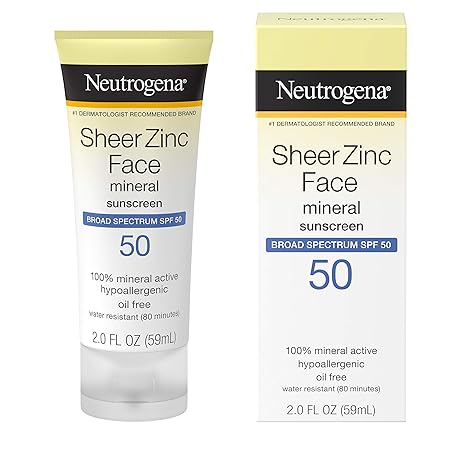 Neutrogena Sheer Zinc Face Mineral Sunscreen