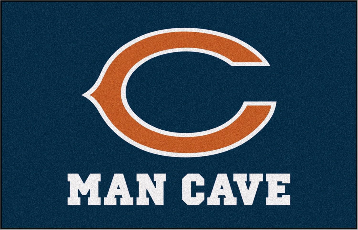 FANMATS 14281 NFL Chicago Bears Nylon Universal Man Cave Starter Rug,Team Color,19"x30"