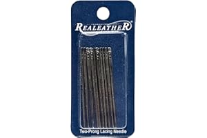 SILVER CREEK LEATHER Realeather Lacing Needle 2-Prong 10 Pack BN1190-10