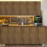 Abyssaly Wood Effect Vinyl Self Adhesive Wallpaper 30x200cm Oak view 6