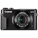 Canon PowerShot Digital Camera [G7 X Mark II] with Wi-Fi & NFC, LCD Screen, and 1-inch Sensor - Black, 100-1066C001