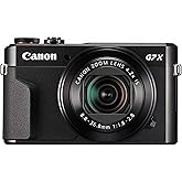 Canon PowerShot Digital Camera [G7 X Mark II] with Wi-Fi & NFC, LCD Screen, and 1-inch Sensor - Black, 100-1066C001