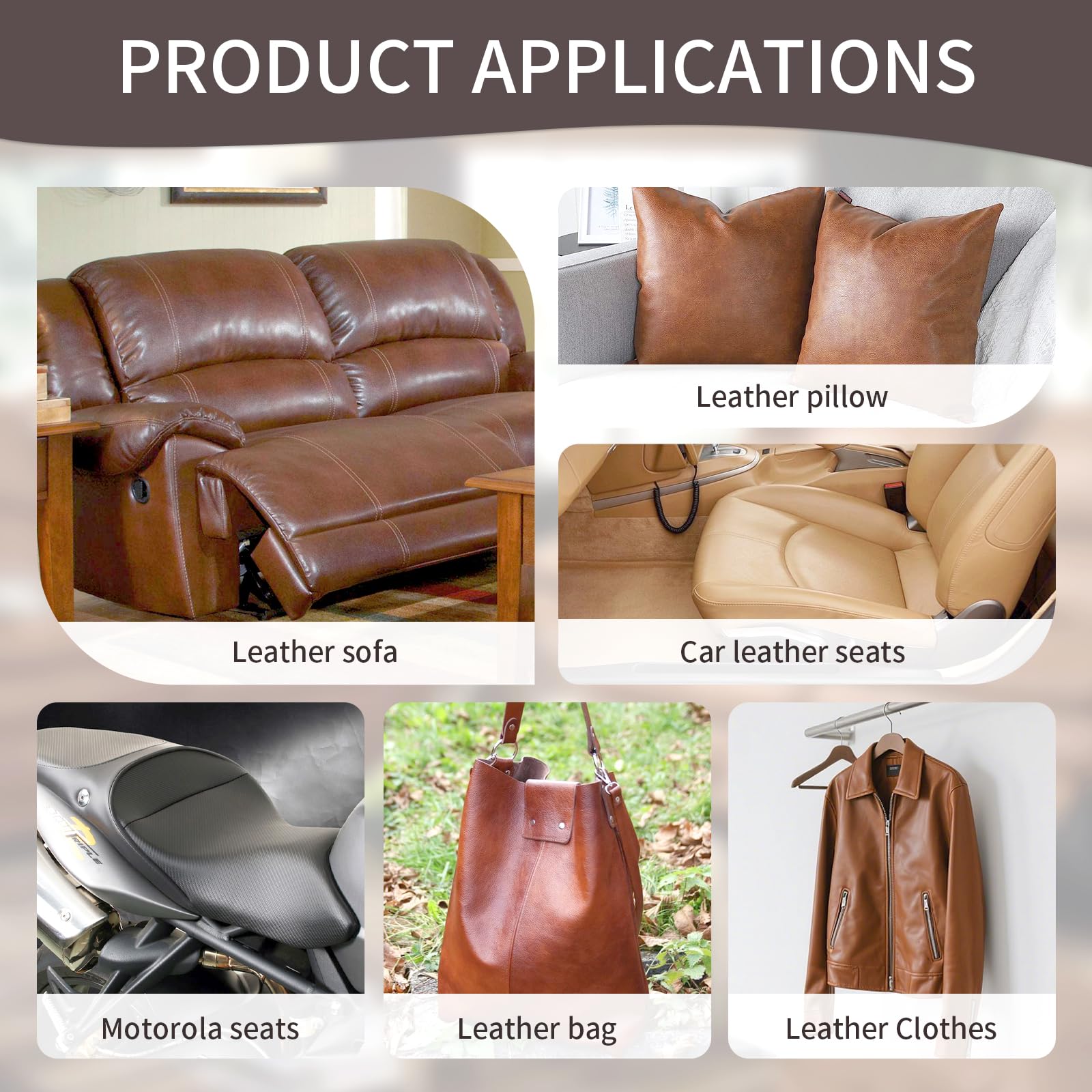 BSZHTECH Leather Repair Tape Self-Adhesive Leather Repair Patch for Couch Furniture Sofas Car Seats Advanced PU Vinyl Leather Repair Kit (Dark Brown, 3.9X79 inch)