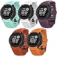 Band for Garmin Instinct 2/2 Solar, Soft Silicone Replacement Watch Band Strap for Garmin Instinct Tide/Tactical/Solar/Esports (No Tracker)