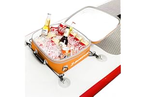 MORXPLOR Waterproof PVC Paddleboard Cooler Deck Bag - 12 Can Soft Insulated Cooler for Paddleboarding, Camping, Kayaking