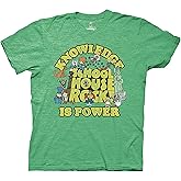 Ripple Junction Schoolhouse Rock Men's Short Sleeve T-Shirt Knowledge is Power Retro Vintage Nostalgia Officially Licensed