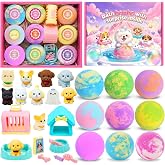 Bath Bombs for Kids with Toys Inside for Girls Boys, 9 Pack Kids Bath Bombs with Surprise Inside, Dog Pretend Playset , Birthday Christmas &amp; Easter Basket Stuffers Gift Set with Bath Toys