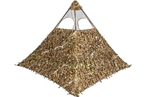 Nukem Grab & Go Hunting Ground Blind - Mossy Oak 3D Leafy Pattern - Lightweight Stake-Free Pop Up Turkey & Deer Blind - Provides Maximum Concealment