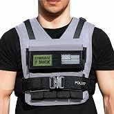 Polyfit Warrior Weighted Vest - Adjustable Vest with Removable Iron Weights | For strength training, workouts, and rucking, 2