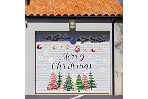 Dunzoom 32 Pcs Christmas Magnets for Garage Door Refrigerator Decorations Christmas Tree Ball Snowflake Needle Pine Painting Home Xmas Winter Magnets Holiday Kitchen Decorations