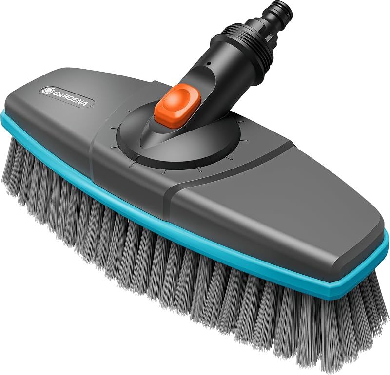 Gardena Cleansystem Soft Long-Handled Brush for Sensitive Surfaces