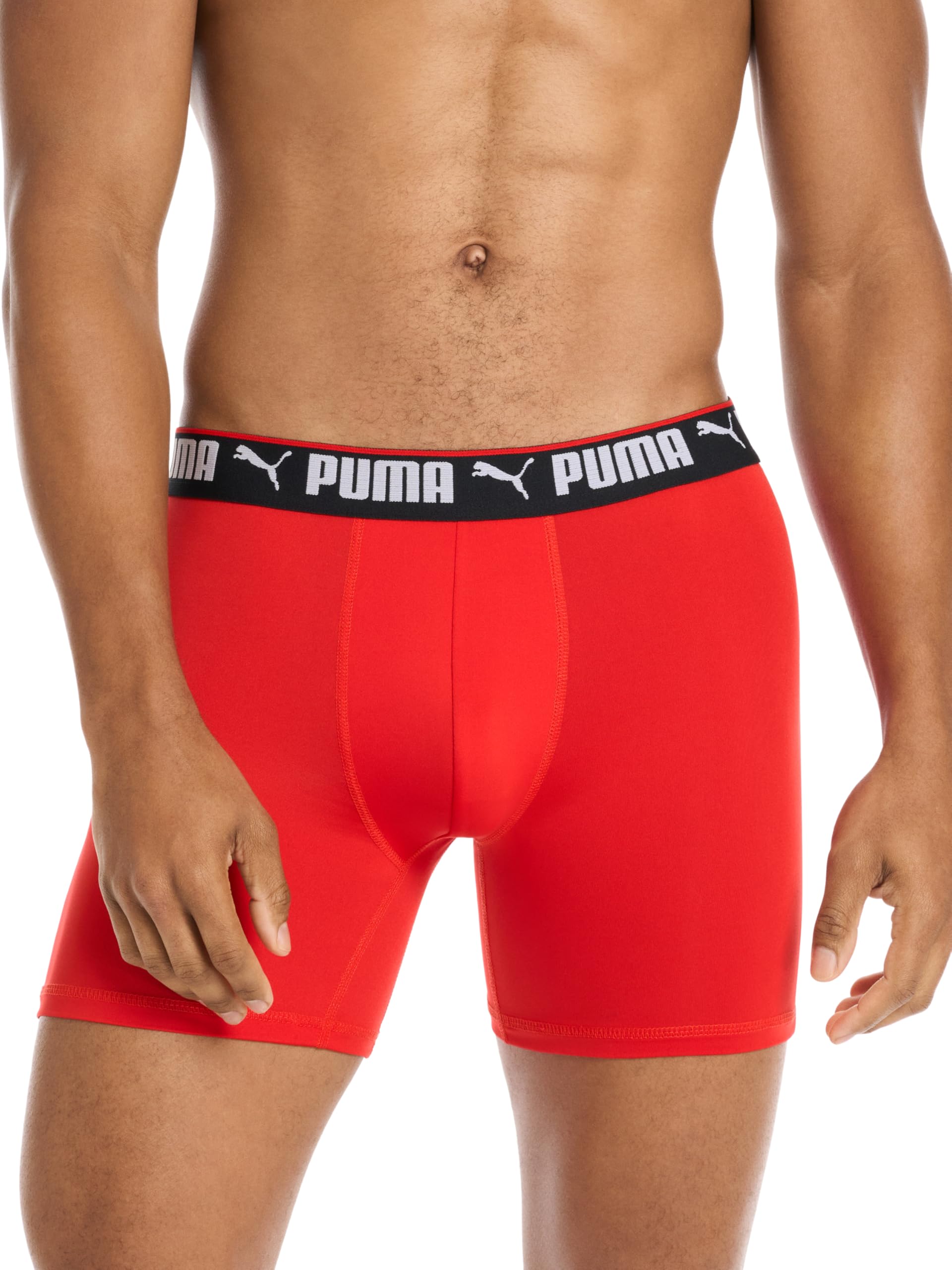 PUMA Men's 5 Pack Performance Boxer Briefs