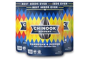 Chinook Seedery Roasted Sunflower Seeds - Jumbo Seeds Keto Snacks - Best For Snack Packs - Gluten Free, Non GMO Snack Food Gifts - 4 Ounce (Pack of 3) - Chinook Faves Variety Pack