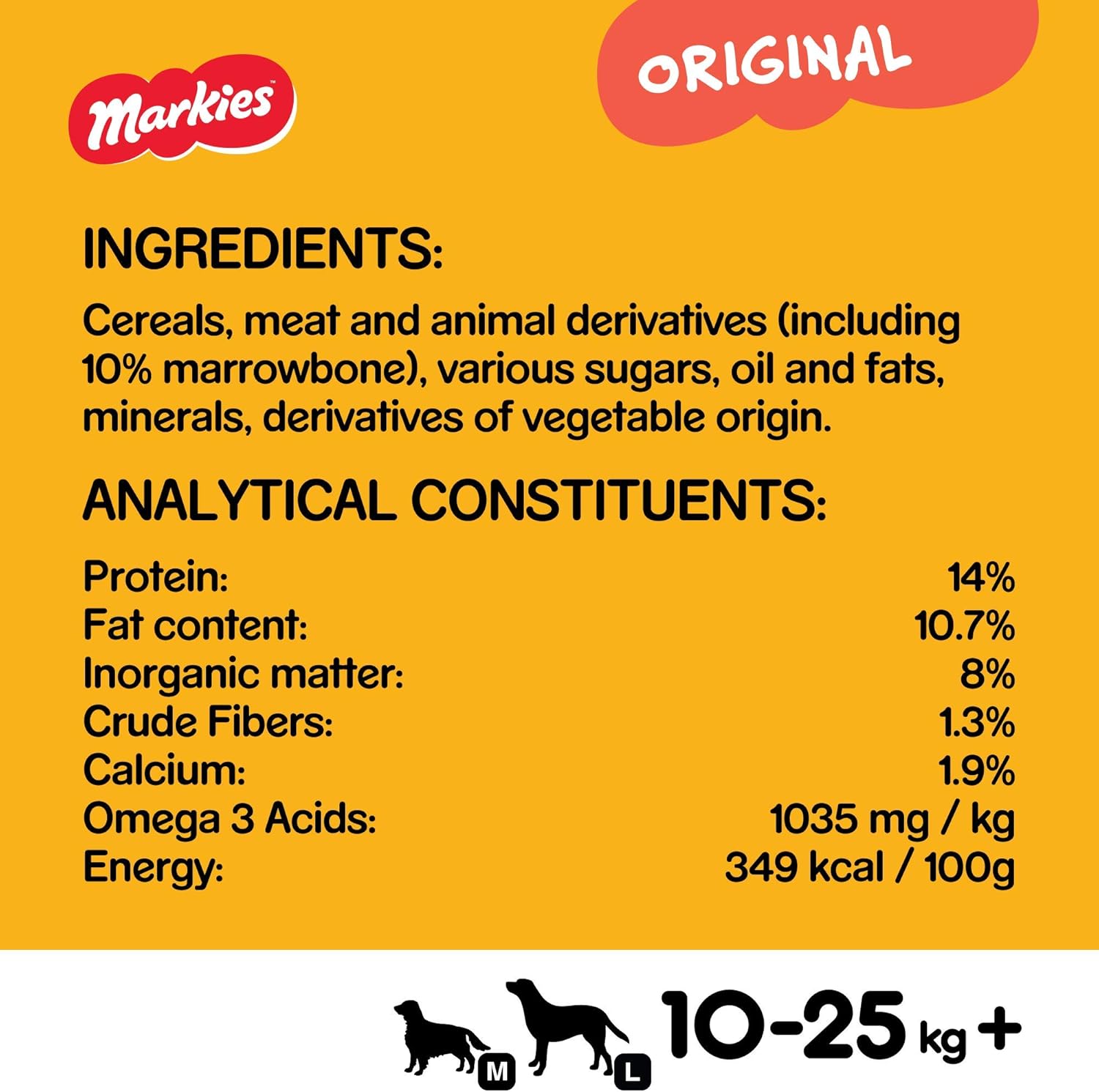 Pedigree Markies Biscuit Dog Treats with Marrowbone, 5 x 1.5 kg