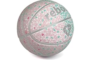 REBOILPHASE Premium Rubber/Leather Basketball (Size 3/4/5/6/7) - Kids Basketball, Youth Basketball, Basketball Gift