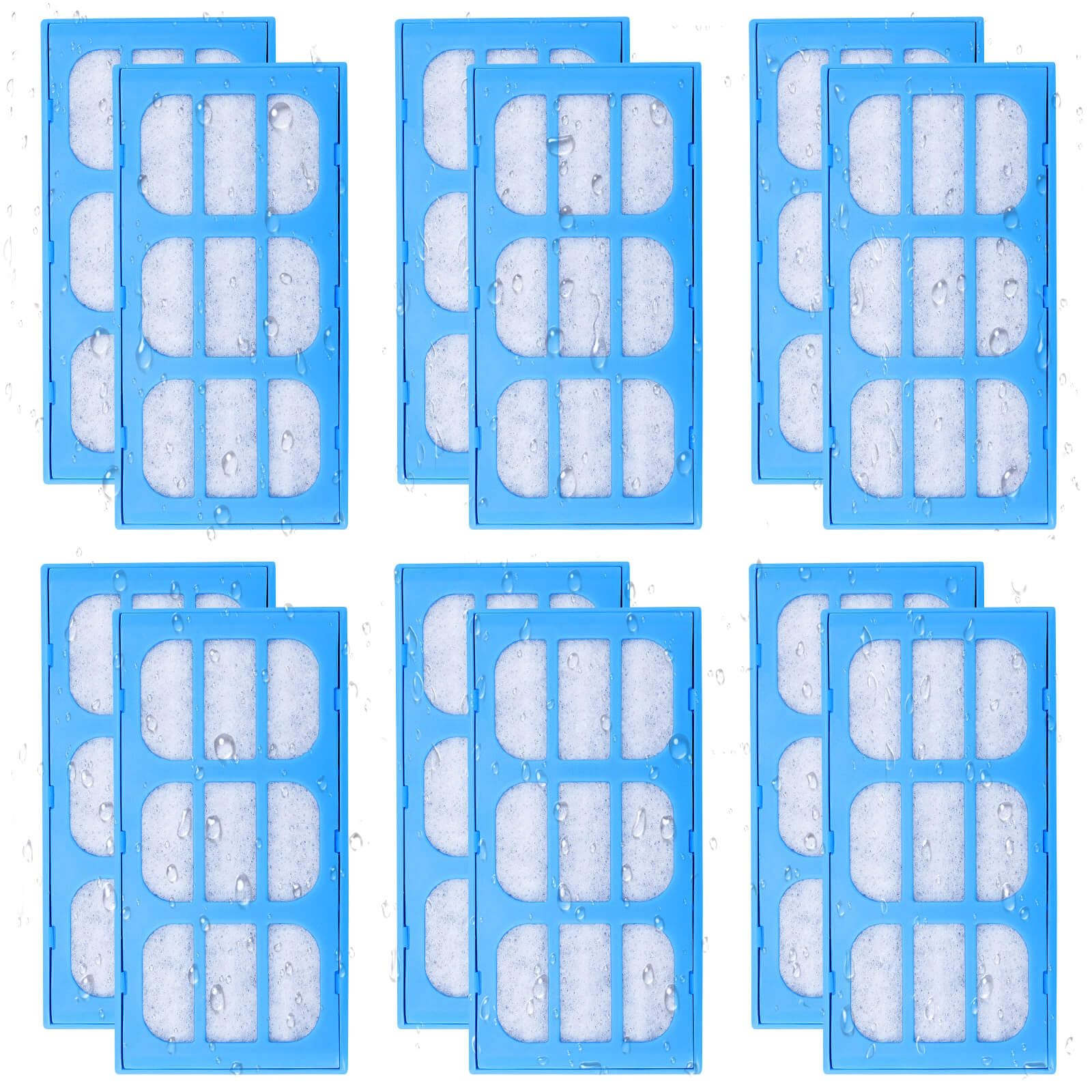 Cat Water Filters for Fountain Drinking, Pet Replacement Filter Cartridges for CatMat, Water Filters Cat Dog Pet Fountain,Filters with Activated Carbon 12 Pack