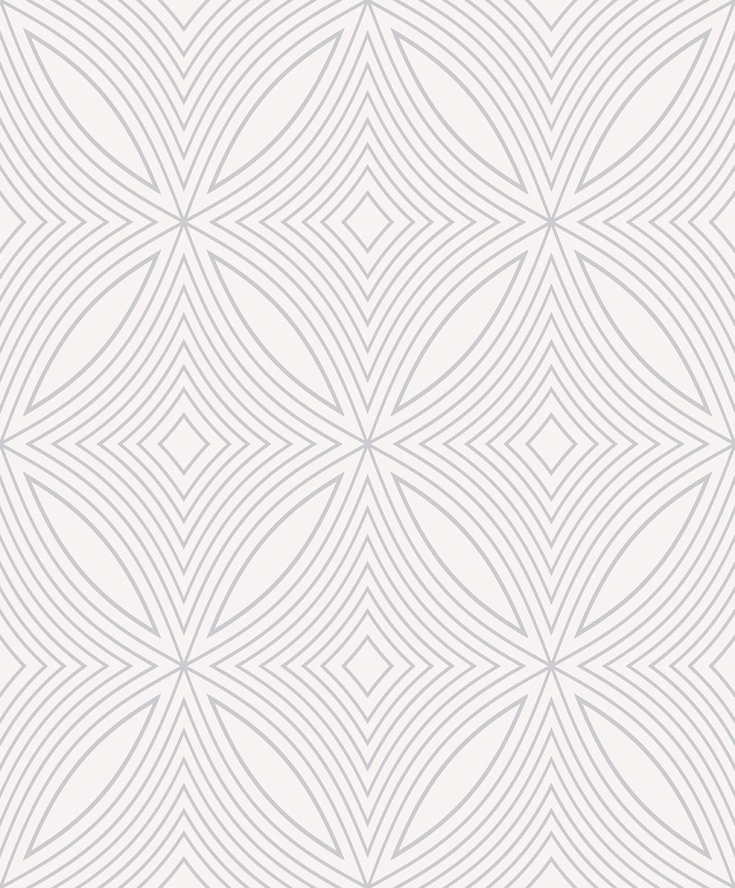 Galerie G67731 Special FX Kaleidoscope Design Wallpaper, Ivory/Silver, 10m x 53cm